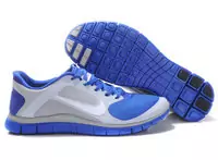 zapatos nike free 4.0 v3 hombre mujer strong elasticity 2013 france tendance white blue